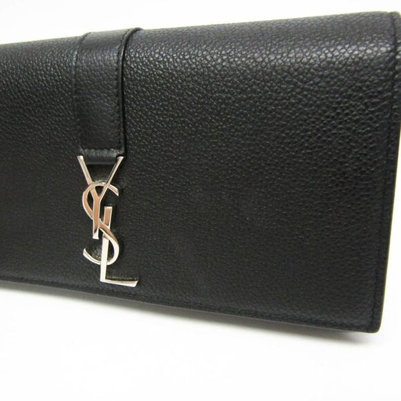Saint Laurent Ysl Line Black Leather Wallet  (Pre-Owned) - Picture 9 of 11